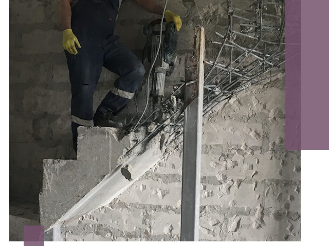 Демонтаж металлических и бетонных лестниц в Тейково