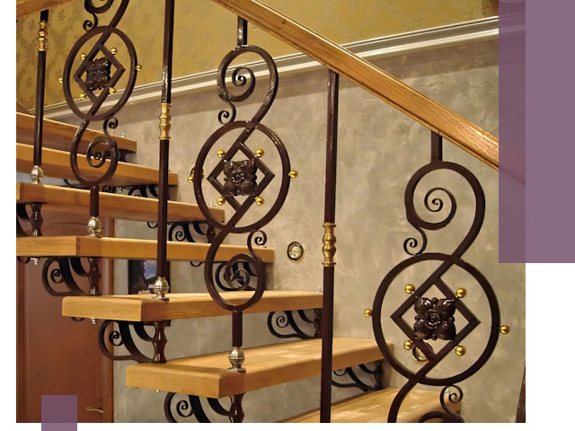 Изготовление кованых лестниц под ключ в Тейково