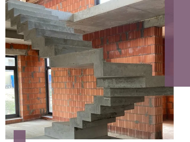 Изготовление бетонных лестниц под ключ в Тейково