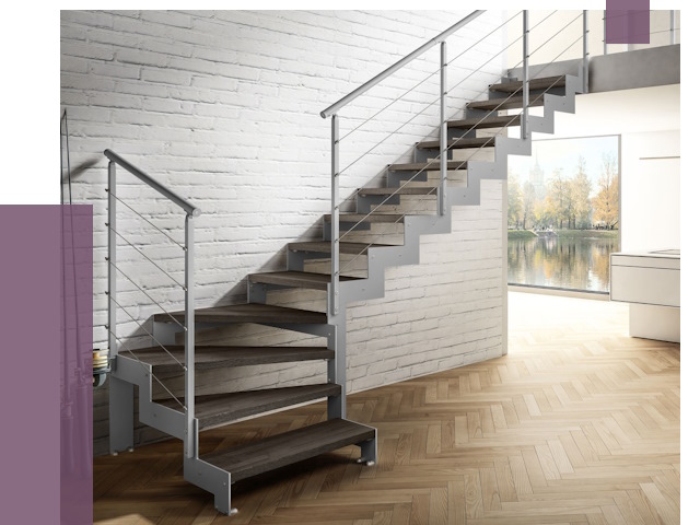 Г-образные лестницы под ключ в Тейково от 39415 руб. | ПРОЛЁТ-Ткв