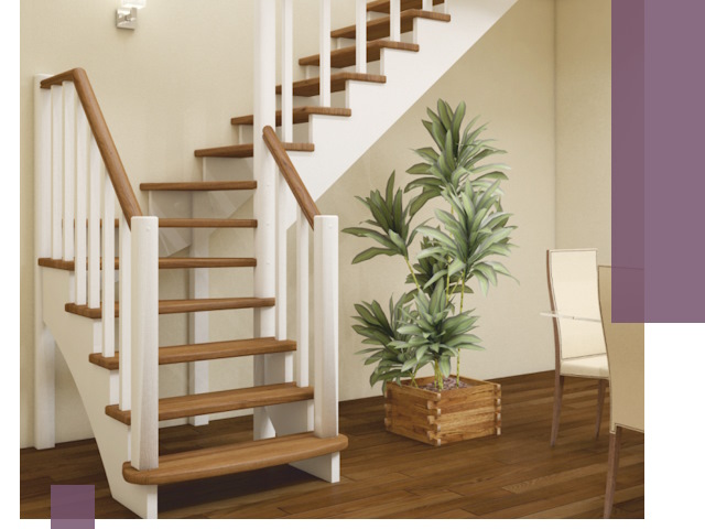 Г-образные лестницы под ключ в Тейково — изготовление и монтаж