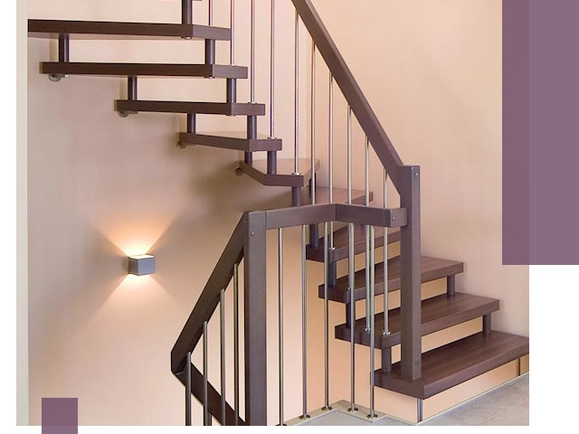 Изготовление лестниц на больцах в Тейково под ключ