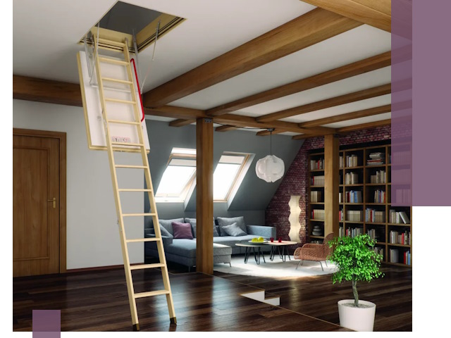 Чердачные лестницы под ключ в Тейково: изготовление и монтаж