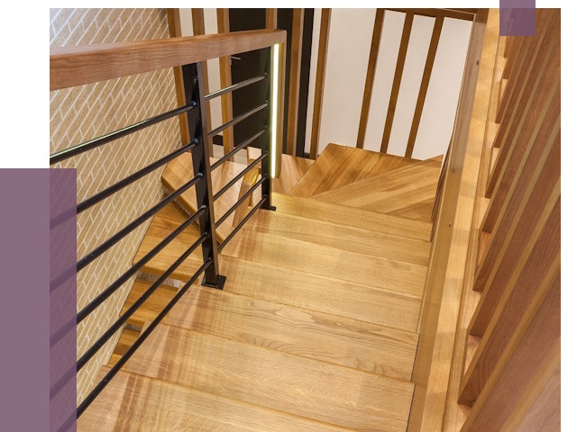 Лестницы из ясеня в Тейково под ключ от 10656 руб. 