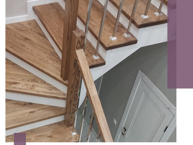 Обшивка металлических лестниц под ключ в Тейково