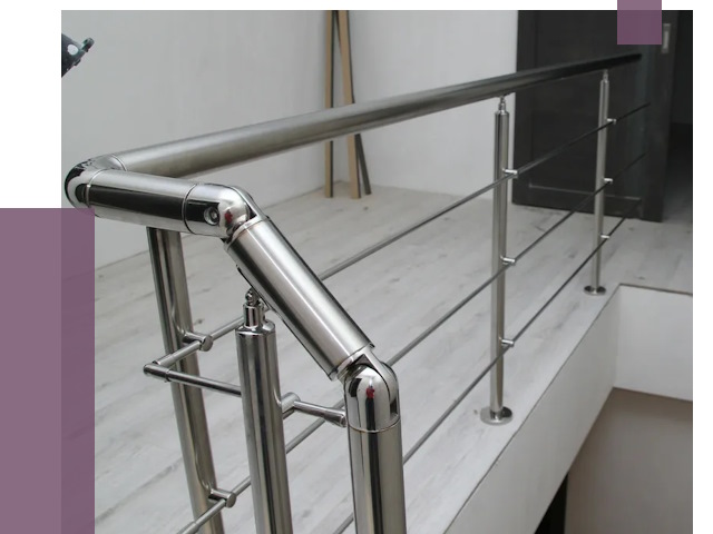 Перила из нержавеющей стали в Тейково от 9568 руб. под ключ | ПРОЛЁТ-Ткв