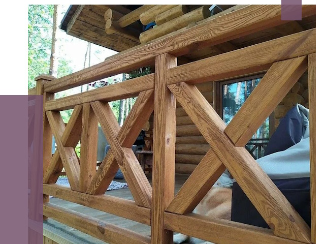 Деревянные перила под ключ в Тейково от 8155 руб. 