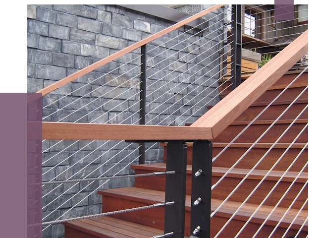 Тросовые перила под ключ в Тейково от 8263 руб. 