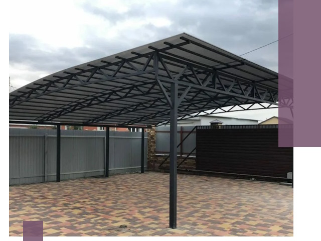 Недорогие навесы под ключ в Тейково — изготовление и монтаж