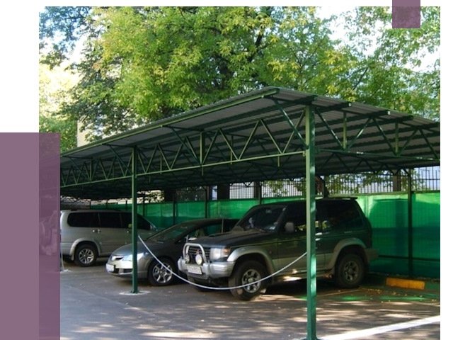 Навесы для парковки в Тейково от 85353 руб. заказать | ПРОЛЁТ-Ткв
