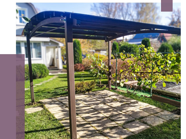 Навесы для дачи в Тейково от 13537 руб. под ключ — ПРОЛЁТ-Ткв