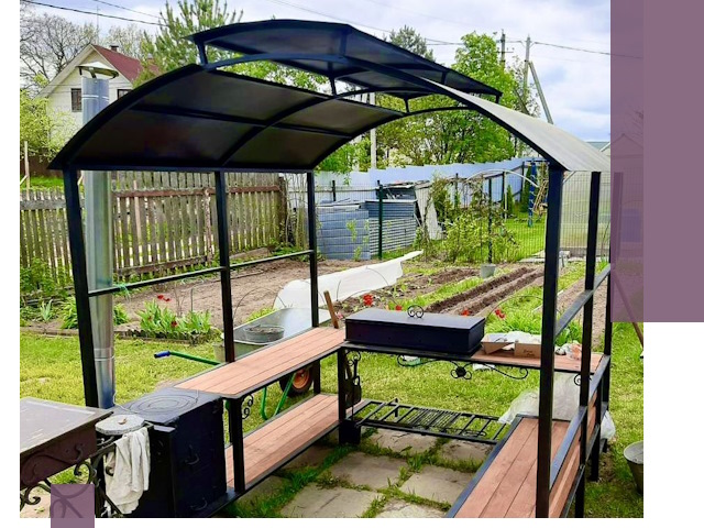 Навесы для барбекю в Тейково: изготовление, монтаж и демонтаж