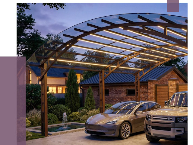 Металлические навесы в Тейково от 13483 руб. под ключ — ПРОЛЁТ-Ткв