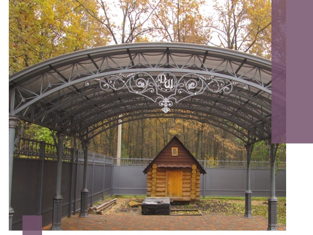 Кованые навесы премиум-класса под заказ в Тейково