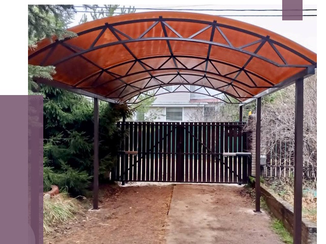 Арочные навесы в Тейково от 13537 руб. — изготовление и монтаж | ПРОЛЁТ-Ткв