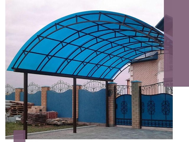 Арочные навесы под ключ в Тейково — изготовление и монтаж