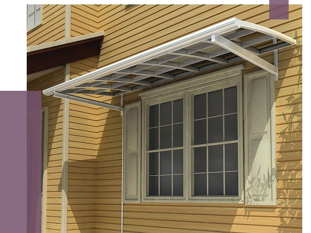 Козырьки над окнами в Тейково от 8100 руб. — монтаж, покупки | ПРОЛЁТ-Ткв