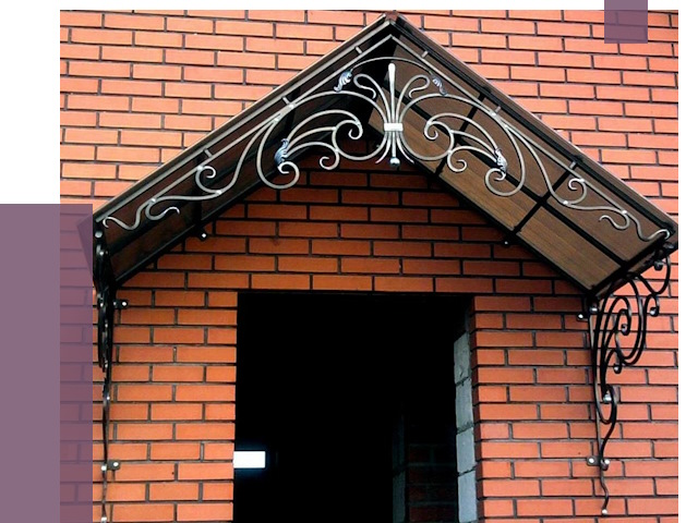 Металлические козырьки в Тейково от 11362 руб. 