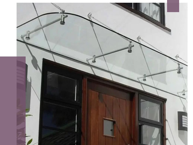 Стеклянные козырьки в Тейково от 20115 руб. | ПРОЛЁТ-Ткв