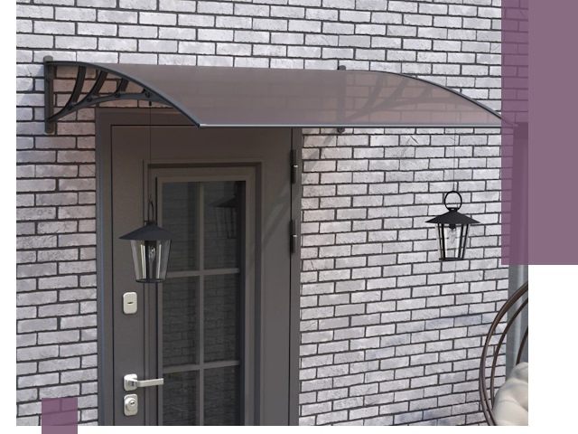 Недорогие козырьки и навесы под ключ в Тейково