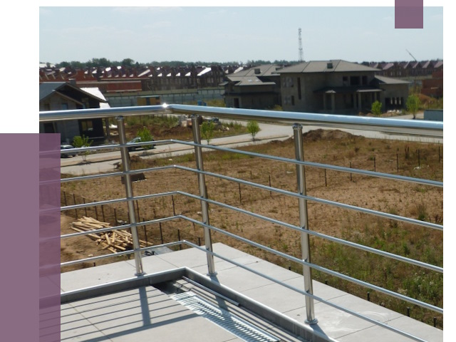 Парапеты из нержавеющей стали в Тейково от 8481 руб. за м² | ПРОЛЁТ-Ткв