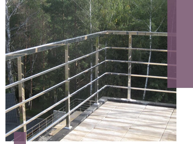 Парапеты из нержавеющей стали в Тейково — изготовление и монтаж