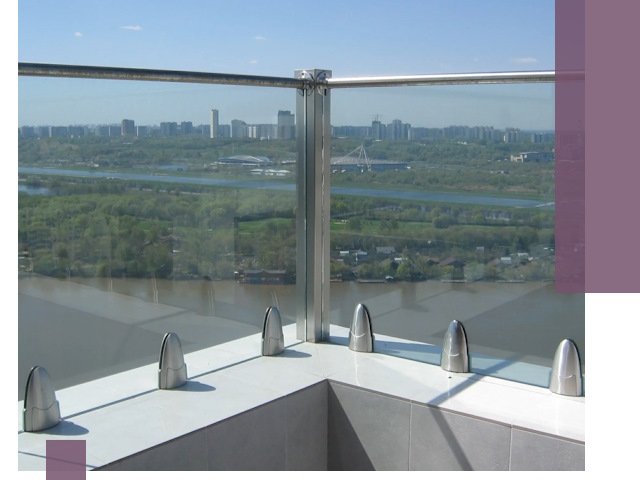 Стеклянные парапеты премиум класса в Тейково для домов и бизнесов